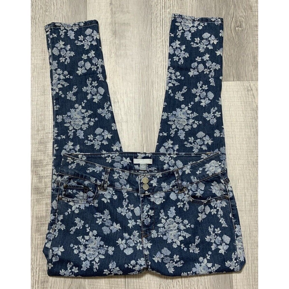 New York & Company Women's Floral Jeans